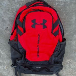Neon pink under armour backpack